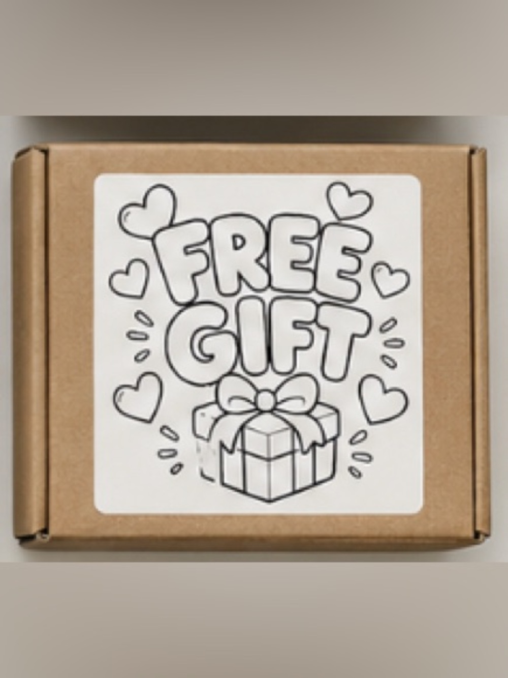 Handmade Free Gift Stickers 2”x2” - 25pcs - Picture 1 of 1